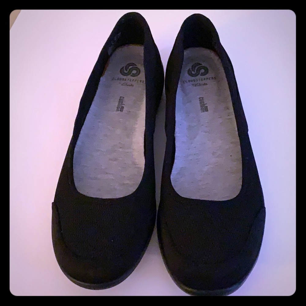 8.5W Cloudstepper Black Slide on Athletic Flats